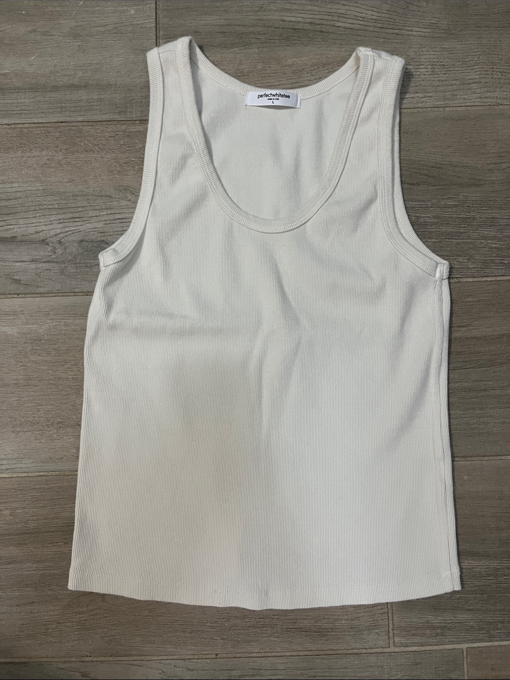 perfectwhitetee Ribbed Tank Top Debbie